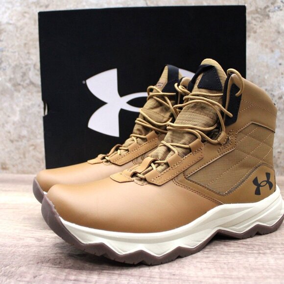 UNDER ARMOUR Combat Boots Mens Size 10 Brown UA Stellar G2 6" Brand New - Picture 1 of 9